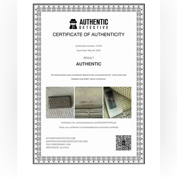 Jimmy Choo Star-Studded Gray Wallet Authentic with COA - Picture 2 of 13